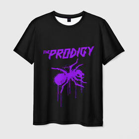 Мужская футболка 3D с принтом The Prodigy в Новосибирске, 100% полиэфир | прямой крой, круглый вырез горловины, длина до линии бедер | 90 е | the prodigy | кит флинт | музыка | муравей | панк | рок | техно | электро