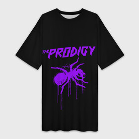 Платье-футболка 3D с принтом The Prodigy в Новосибирске,  |  | 90 е | the prodigy | кит флинт | музыка | муравей | панк | рок | техно | электро