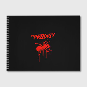 Альбом для рисования с принтом The Prodigy в Новосибирске, 100% бумага
 | матовая бумага, плотность 200 мг. | 90 е | the prodigy | кит флинт | музыка | муравей | панк | рок | техно | электро