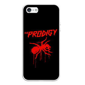 Чехол для iPhone 5/5S матовый с принтом The Prodigy в Новосибирске, Силикон | Область печати: задняя сторона чехла, без боковых панелей | 90 е | the prodigy | кит флинт | музыка | муравей | панк | рок | техно | электро