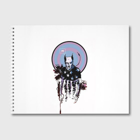 Альбом для рисования с принтом The Prodigy в Новосибирске, 100% бумага
 | матовая бумага, плотность 200 мг. | 90 е | the prodigy | кит флинт | музыка | панк | рок | техно | электро