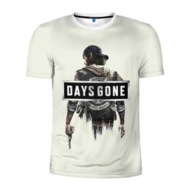 Мужская футболка 3D спортивная с принтом Days Gone Poster в Новосибирске, 100% полиэстер с улучшенными характеристиками | приталенный силуэт, круглая горловина, широкие плечи, сужается к линии бедра | 2019 | days gone | game | poster | ps4 | zombie | жизнь после | зомби | игра