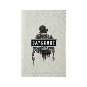 Обложка для паспорта матовая кожа с принтом Days Gone Poster в Новосибирске, натуральная матовая кожа | размер 19,3 х 13,7 см; прозрачные пластиковые крепления | 2019 | days gone | game | poster | ps4 | zombie | жизнь после | зомби | игра