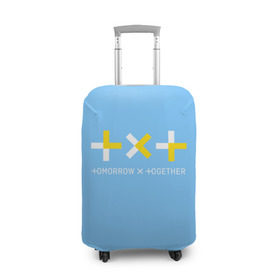 Чехол для чемодана 3D с принтом TOMORROW X TOGETHER / TXT в Новосибирске, 86% полиэфир, 14% спандекс | двустороннее нанесение принта, прорези для ручек и колес | bts | k pop | kpop | tomorrow x together | txt | бтс | к поп | кей поп | корейский поп | кпоп | поп | тикст | томмороу их тогезер