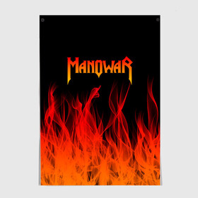 Постер с принтом MANOWAR в Новосибирске, 100% бумага
 | бумага, плотность 150 мг. Матовая, но за счет высокого коэффициента гладкости имеет небольшой блеск и дает на свету блики, но в отличии от глянцевой бумаги не покрыта лаком | manowar | manowar 2019 | manowar warriors | manowar world | группа manowar | концерт manowar. | мановар