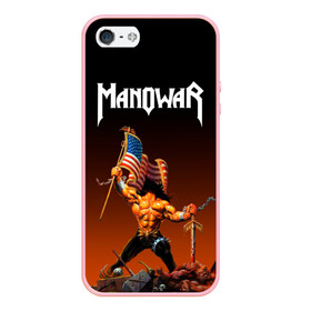 Чехол для iPhone 5/5S матовый с принтом MANOWAR в Новосибирске, Силикон | Область печати: задняя сторона чехла, без боковых панелей | manowar | manowar 2019 | manowar warriors | manowar world | группа manowar | концерт manowar. | мановар