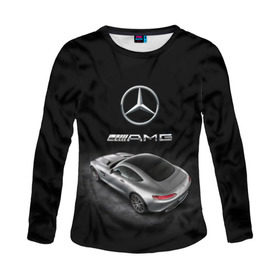 Женский лонгслив 3D с принтом Mercedes V8 Biturbo AMG в Новосибирске, 100% полиэстер | длинные рукава, круглый вырез горловины, полуприлегающий силуэт | amg | cool | design | mercedes | mercedes benz | motorsport | power | prestige | race | silver | sport car | status | автоспорт | гонка | дизайн | круто | мерседес | мощь | престиж | серебряный | спорткар | статус