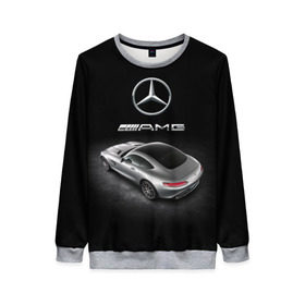 Женский свитшот 3D с принтом Mercedes V8 Biturbo AMG в Новосибирске, 100% полиэстер с мягким внутренним слоем | круглый вырез горловины, мягкая резинка на манжетах и поясе, свободная посадка по фигуре | amg | cool | design | mercedes | mercedes benz | motorsport | power | prestige | race | silver | sport car | status | автоспорт | гонка | дизайн | круто | мерседес | мощь | престиж | серебряный | спорткар | статус