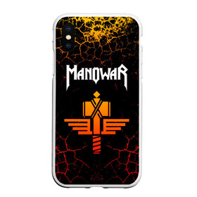 Чехол для iPhone XS Max матовый с принтом MANOWAR в Новосибирске, Силикон | Область печати: задняя сторона чехла, без боковых панелей | manowar | manowar 2019 | manowar warriors | manowar world | группа manowar | концерт manowar. | мановар