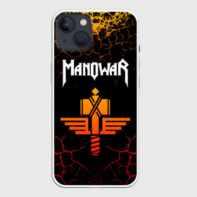 Чехол для iPhone 13 с принтом MANOWAR в Новосибирске,  |  | manowar | manowar 2019 | manowar warriors | manowar world | группа manowar | концерт manowar. | мановар