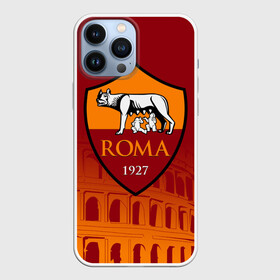 Чехол для iPhone 13 Pro Max с принтом Рома в Новосибирске,  |  | as roma | giallorossi | lupi | roma | romanista | волки | жёлто красные | италия | рома | серия а | форма | футбол | футболист | футбольная | футбольный клуб