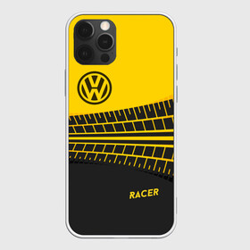 Чехол для iPhone 12 Pro Max с принтом Volkswagen в Новосибирске, Силикон |  | Тематика изображения на принте: racer | авто | автолюбитель. volkswagen | гонщик | желто черная | колесо | машина | след | фольксваген | шина