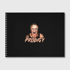 Альбом для рисования с принтом The Prodigy в Новосибирске, 100% бумага
 | матовая бумага, плотность 200 мг. | prodigy | the | бигбит | брейкбит | дарование | кит флинт | максим реалити | продиджи | синтипанк | техно | чудо