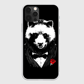 Чехол для iPhone 12 Pro Max с принтом Медведь авторитет в Новосибирске, Силикон |  | Тематика изображения на принте: authority | bear | go | авторитет | аль капоне | бабочка | в носу | взгляд | галстук | графика | дикий | животное | иллюстрация | картинка | кольцо | костюм | красная | крестный | мафия | медведь | мода | отец