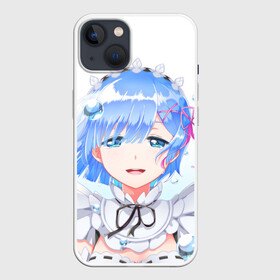 Чехол для iPhone 13 с принтом Re:Zero. Рем в Новосибирске,  |  | re zero | re:zero. жизнь с нуля в альтернативном мире | re:zero. жизнь с нуля в другом мире | rezero | аниме | манга | рем | рем и рам | эмилия