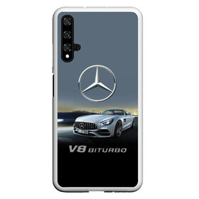 Чехол для Honor 20 с принтом V8 Biturbo в Новосибирске, Силикон | Область печати: задняя сторона чехла, без боковых панелей | Тематика изображения на принте: amg | cool | design | mercedes | mercedes benz | motorsport | power | prestige | race | sport car | status | автоспорт | гонка | дизайн | круто | мерседес | мощь | престиж | спорткар | статус