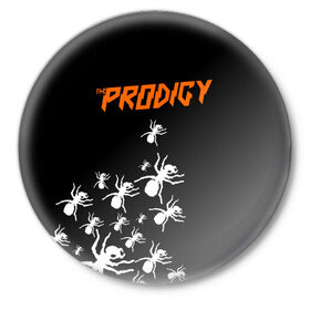 Значок с принтом The Prodigy в Новосибирске,  металл | круглая форма, металлическая застежка в виде булавки | Тематика изображения на принте: flint | keith | kit | prodigy | кит | продиджи | продижи | протиджи | флинт