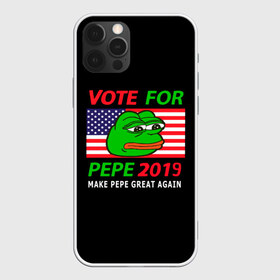 Чехол для iPhone 12 Pro Max с принтом Vote for pepe в Новосибирске, Силикон |  | bad | dab | frog | good | kek | make pepe great again | pepe | sad | sad frog | vote for pepe | кек | лягушка | мем | мемы | пепе | со смыслом | фрог