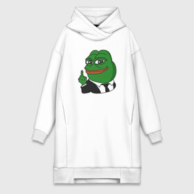 Платье-худи хлопок с принтом Pepe в Новосибирске,  |  | bad | dab | frog | good | kek | make pepe great again | pepe | sad | sad frog | vote for pepe | кек | лягушка | мем | мемы | пепе | со смыслом | фрог