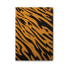 Обложка для автодокументов с принтом Тигр в Новосибирске, натуральная кожа |  размер 19,9*13 см; внутри 4 больших “конверта” для документов и один маленький отдел — туда идеально встанут права | животное | зверь | кардашьян | ким | кот | лев | оранжевый | полосы | рыжий | тигр | черный
