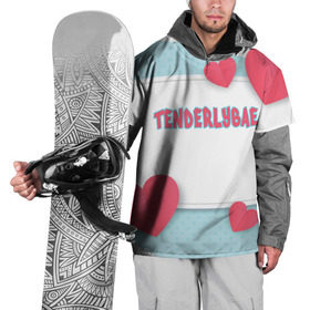 Накидка на куртку 3D с принтом Tenderlybae в Новосибирске, 100% полиэстер |  | tenderlybae | twitch | амина | бэйби | в маске | малышка | мирзоева | мэйби | нежная | стримерша | тендерлибае | тендерлибэй