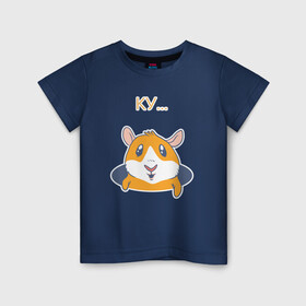 Детская футболка хлопок с принтом Ку в Новосибирске, 100% хлопок | круглый вырез горловины, полуприлегающий силуэт, длина до линии бедер | грызун | ку | ку ку | нора | привет | свинка | хомяк