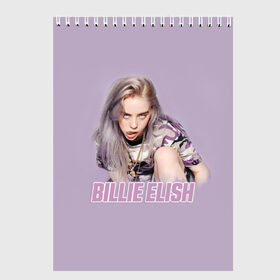 Скетчбук с принтом Billie Eilish в Новосибирске, 100% бумага
 | 48 листов, плотность листов — 100 г/м2, плотность картонной обложки — 250 г/м2. Листы скреплены сверху удобной пружинной спиралью | bilie | billi | billie | eilish | eillish | elish | ellish | eyes | ocean | pop music | айлиш | алиш | били | билли | музыка | певица | поп | эйлиш | элиш