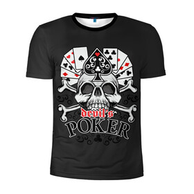Мужская футболка 3D спортивная с принтом Poker в Новосибирске, 100% полиэстер с улучшенными характеристиками | приталенный силуэт, круглая горловина, широкие плечи, сужается к линии бедра | po | буны | веер | винтаж | графика | дизайн | игра | игральные | иллюстрация | казино | картинка | карты | кости | крести | масть | мода | надпись | орнамент | пики | покер | рисунок | сердце | символ | стиль