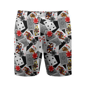 Мужские шорты 3D спортивные с принтом Игральные карты в Новосибирске,  |  | Тематика изображения на принте: буны | вольты | графика | дамы | десятки | игра | игральные | иллюстрация | казино | картинка | карты | коллаж | короли | красные | крести | масть | мода | орнамент | пики | покер | разбросаны | рисунок