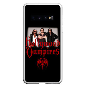 Чехол для Samsung Galaxy S10 с принтом Hollywood Vampires в Новосибирске, Силикон | Область печати: задняя сторона чехла, без боковых панелей | 2019 | 2020 | aerosmith | альтернатива | голливудские вампиры | группа | дафф маккаган | джо перри | джонни депп | кантри | лого | металл | музыка | панк | поклонники | рок | тур в россии | фото | хард рок