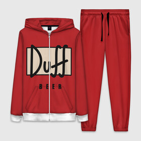 Женский костюм 3D с принтом Duff в Новосибирске,  |  | beer | duff | duff beer | simpsons | симпсоны