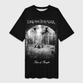 Платье-футболка 3D с принтом Dream Theater в Новосибирске,  |  | dream theater | metal | группы | метал | музыка | прогрессив метал | рок | хеви метал