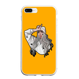 Чехол для iPhone 7Plus/8 Plus матовый с принтом Billie Eilish в Новосибирске, Силикон | Область печати: задняя сторона чехла, без боковых панелей | ailish | billi | billie eilish | bury a friend | copycat | crown | dont smile at me | lovely | music | my boy | party favor | pop | били | билли айлиш | музыка | певица | поп | эйлиш