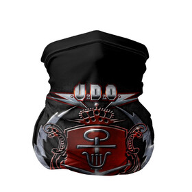 Бандана-труба 3D с принтом U.D.O. в Новосибирске, 100% полиэстер, ткань с особыми свойствами — Activecool | плотность 150‒180 г/м2; хорошо тянется, но сохраняет форму | heavy metal | metal | u.d.o. | udo | группы | метал | музыка | пауэр метал | рок | удо диркшнайдер | хэви метал