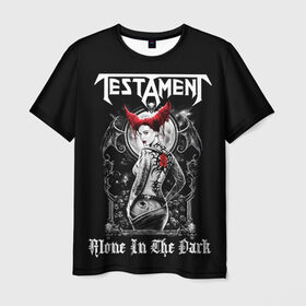 Мужская футболка 3D с принтом Testament в Новосибирске, 100% полиэфир | прямой крой, круглый вырез горловины, длина до линии бедер | heavy metal | metal | testament | группы | дэт метал | метал | музыка | рок | трэш метал | хеви метал