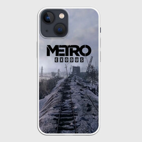 Чехол для iPhone 13 mini с принтом Metro Exodus в Новосибирске,  |  | 2035 | exodus | metro | metro exodus | metro: exodus | stalker | stalker 2 | survival horror | арт | артём | исход | метро | метро исход | метро:исход | припять | сталкер