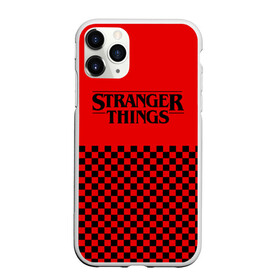 Чехол для iPhone 11 Pro Max матовый с принтом STRANGER THINGS в Новосибирске, Силикон |  | 11 | checkerboard | eggo | eleven | netflix | stranger | things | бобби | браун | дела | крайне | милли | обратная | одинадцать | одиннадцать | очень | события | сторона | странные | стренджер | темная