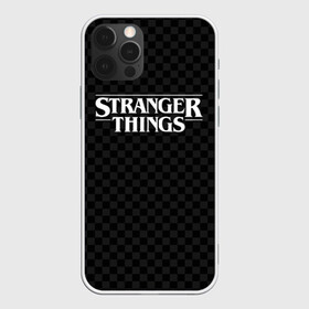 Чехол для iPhone 12 Pro с принтом STRANGER THINGS в Новосибирске, силикон | область печати: задняя сторона чехла, без боковых панелей | 11 | checkerboard | eggo | eleven | netflix | stranger | things | бобби | браун | дела | крайне | милли | обратная | одинадцать | одиннадцать | очень | события | сторона | странные | стренджер | темная