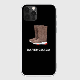 Чехол для iPhone 12 Pro Max с принтом Валенсиаga в Новосибирске, Силикон |  | balenciaga | антитренд | баленсиага