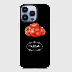 Чехол для iPhone 13 Pro с принтом PRADAM в Новосибирске,  |  | антитренд | прада