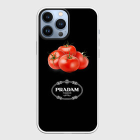 Чехол для iPhone 13 Pro Max с принтом PRADAM в Новосибирске,  |  | Тематика изображения на принте: антитренд | прада