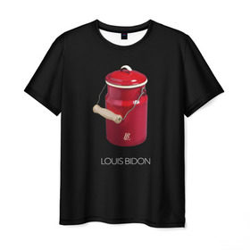 Мужская футболка 3D с принтом Louis Bidon в Новосибирске, 100% полиэфир | прямой крой, круглый вырез горловины, длина до линии бедер | антитренд | луи витон