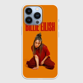 Чехол для iPhone 13 Pro с принтом Билли Айлиш в Новосибирске,  |  | bilie | billie | eilish | lovely | music | oceaneyes | pop | айлиш | алиш | били | билли | девушка | инди | музыка | надпись | океан | оранжевая | пафос | пафосная | поп | эйлиш | элиш