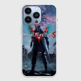 Чехол для iPhone 13 Pro с принтом Devil May Cry 5 в Новосибирске,  |  | cs go | devil may cry | dmc5 | game | logo | битва | бой | вой | игра | контр страйк | кровь | крылья | логотип | надпись | фантастика | фэнтази | экшен