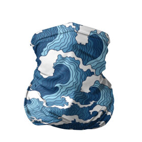 Бандана-труба 3D с принтом Морские волны в Новосибирске, 100% полиэстер, ткань с особыми свойствами — Activecool | плотность 150‒180 г/м2; хорошо тянется, но сохраняет форму | Тематика изображения на принте: background | blue | drawing | element | fashion | foam | graphics | illustration | ocean | picture | sea | storm | style | water | waves | wind | ветер | вода | волны | графика | иллюстрация | картинка | мода | море | морские | океан | пена | ри