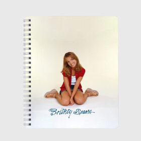 Тетрадь с принтом Oldschool Britney в Новосибирске, 100% бумага | 48 листов, плотность листов — 60 г/м2, плотность картонной обложки — 250 г/м2. Листы скреплены сбоку удобной пружинной спиралью. Уголки страниц и обложки скругленные. Цвет линий — светло-серый
 | britney | britneyspears | glitch | icon | jean | pop | princess | spears | usa | бритни | бритниспирс | глич | джин | поп | работа | спирс | сша