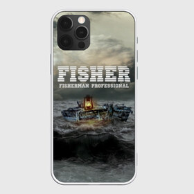 Чехол для iPhone 12 Pro Max с принтом Профессиональный рыбак в Новосибирске, Силикон |  | fish | fisher | fisherman | fishman | анорак | костюм для рыбалки | костюм рыбака | лодка | непогода | подарок рыбаку | профессиональный рыбак | рыба | рыбаку | рыбалка | рыбацкая | шторм | шхуна