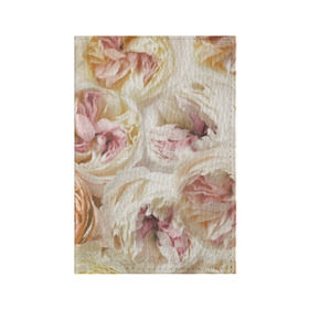 Обложка для паспорта матовая кожа с принтом Нежные Пионы в Новосибирске, натуральная матовая кожа | размер 19,3 х 13,7 см; прозрачные пластиковые крепления | букет | красивый | милый | пион | роза | розовый | розочка | свадебный | флористика | цветок | цветы