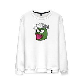 Мужской свитшот хлопок с принтом Pepe в Новосибирске, 100% хлопок |  | bad | dab | frog | good | kek | make pepe great again | pepe | sad | sad frog | vote for pepe | кек | лягушка | мем | мемы | пепе | со смыслом | фрог