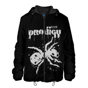 Мужская куртка 3D с принтом The Prodigy логотип в Новосибирске, ткань верха — 100% полиэстер, подклад — флис | прямой крой, подол и капюшон оформлены резинкой с фиксаторами, два кармана без застежек по бокам, один большой потайной карман на груди. Карман на груди застегивается на липучку | 2019 | album | art | break | dance | logo | music | prodigy | брейк | граффити | группа | заставка | лого | логотип | музыка | муравей | новый альбом | обложка альбома | продиджи
